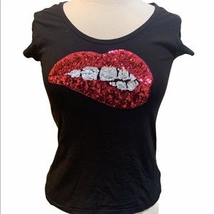 G BY Guess sequin bling tee shirt